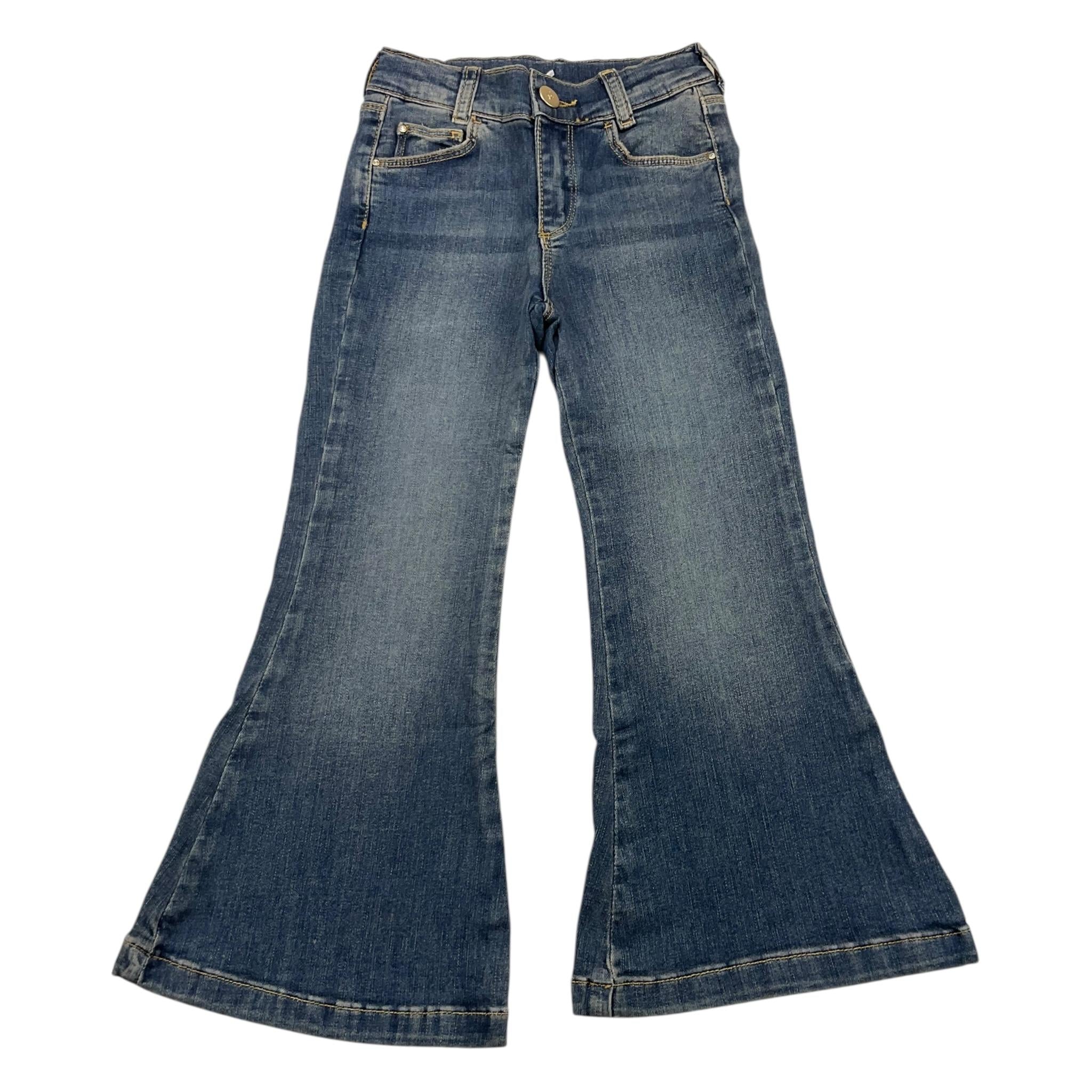 LIU JO jeans tinta unita modello zampa Azzurro per Bambina KF4054X AZZURRO LIU JO 