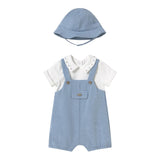 Mayoral Completo 2 Pezzi Pagliaccetto-Cappello per Neonato 1605 BLU MAYORAL 