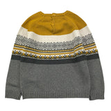 CANADA HOUSE maglia tricolore girocollo con fantasia Grigio per Neonato BBGRECO GRIGIO CANADA HOUSE 