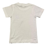 Little Red Fish T-Shirt Crew Neck Solid Color With Contrast Pocket White For Newborns