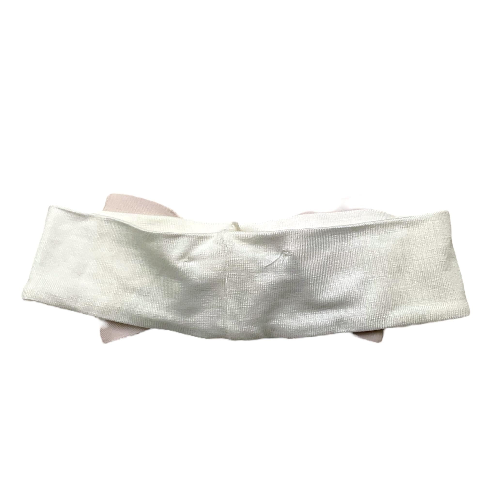 LA STUPENDERIA fascia tinta unita con fiocco Bianco per Neonata ABFA5222 BIANCO LA STUPENDERIA 