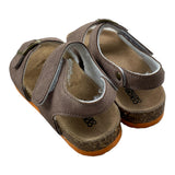 Colors Of California Solid Color Sandals With Contrast Sole Beige For Kids