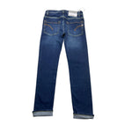 Dondup Jeans Tinta Unita con Girovita Regolabile per Bambina DFPA021J BLU DONDUP 
