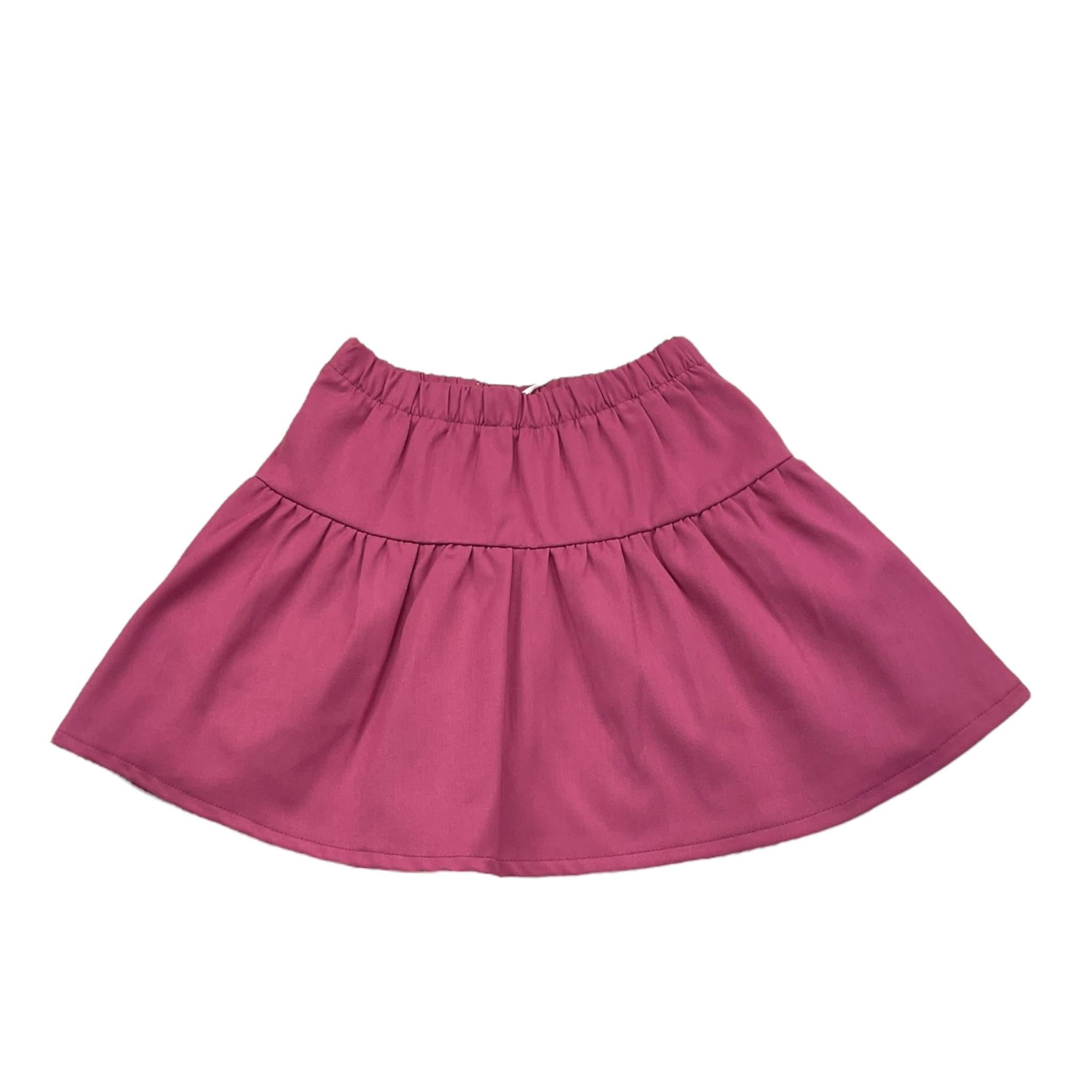 LIU JO gonna tinta unita con elastico in vita Viola per Bambina KF3091 VIOLA LIU JO 
