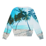 Guess Crewneck Sweater Print Fantasy Sea Blue For Newborn