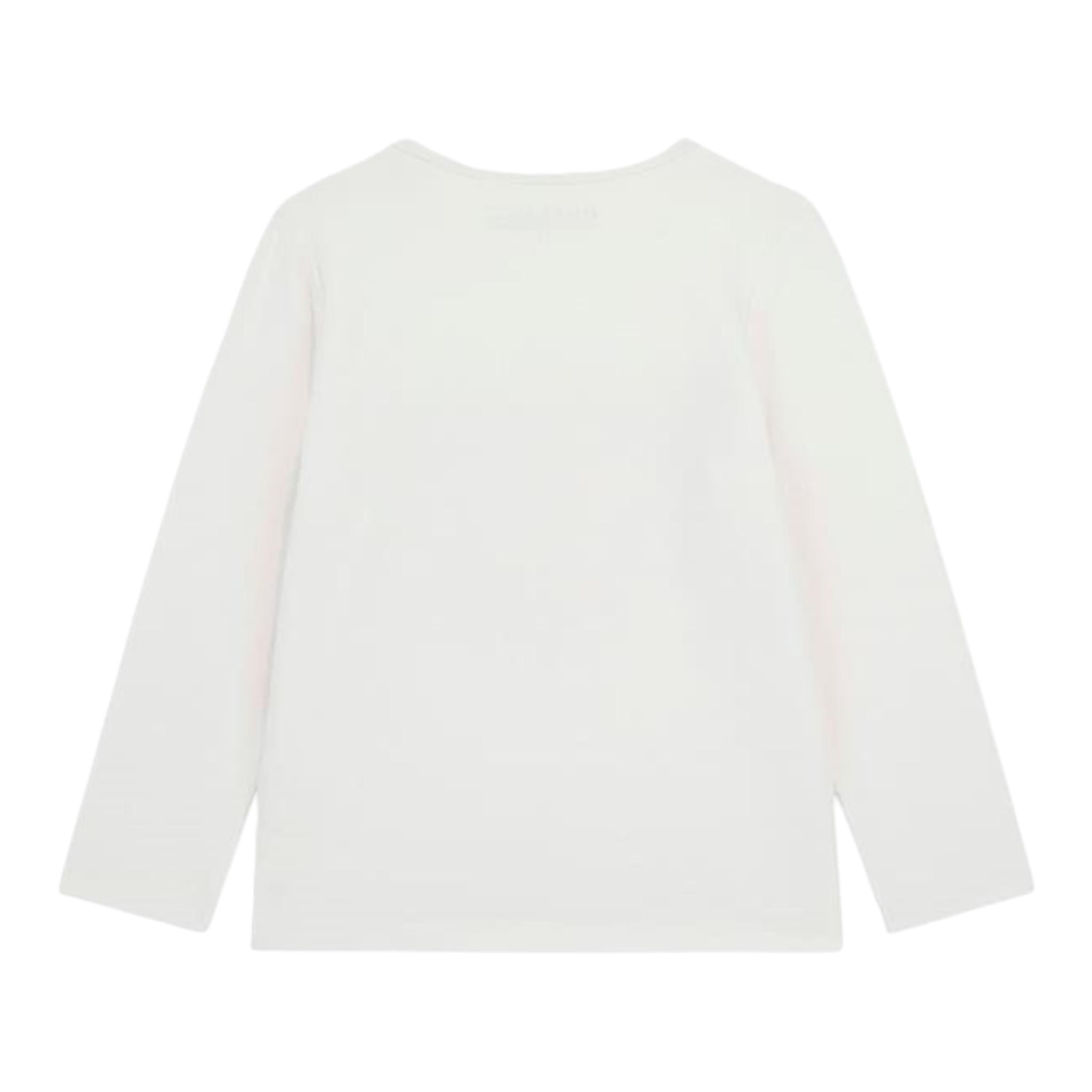 GUESS shirt girocollo tinta unita con stampa in contrasto  Bianco per Neonata A4I05K6YW4 BIANCO GUESS 